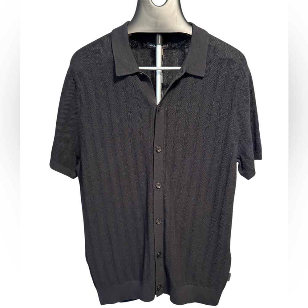 Michael Kors Black Textured Shirt